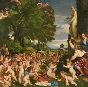 Titian Painting - The Worship of Venus Tiziano Titian